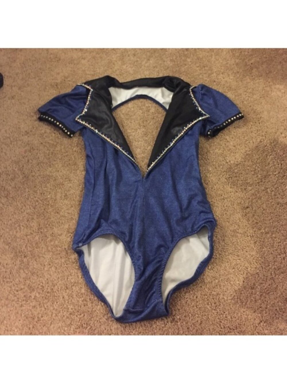 leotard denim / leather‎